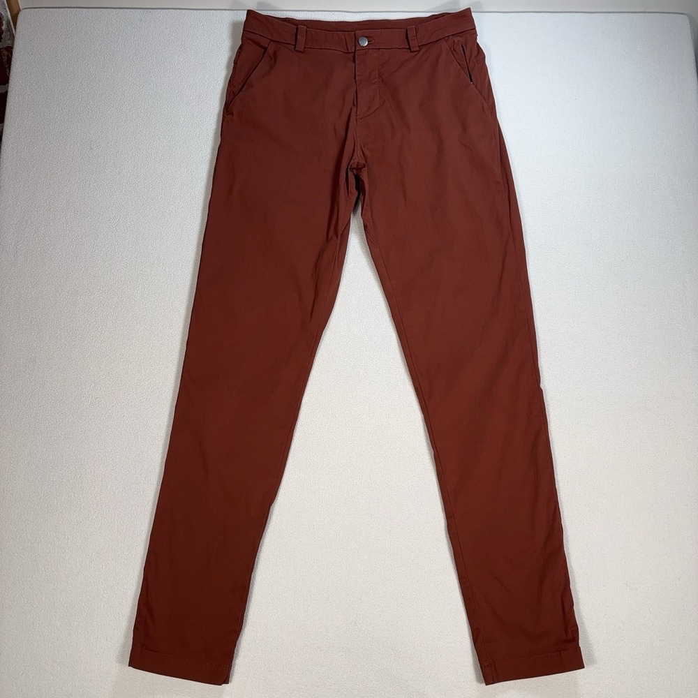 Lululemon Commission Pants Men's 31 (fits 32x33) Brown Classic Tapered LM5440S